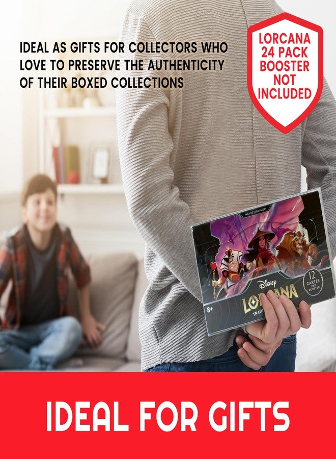 EVORETRO Display Case Protector for Lorcana Booster Pack Display Box Such as Floodborn, Shimmering Skies, Inklands, Ursula's Return & More, Game Box Not Included, 5-Pack - Plastic PET Protective Case - Image 5